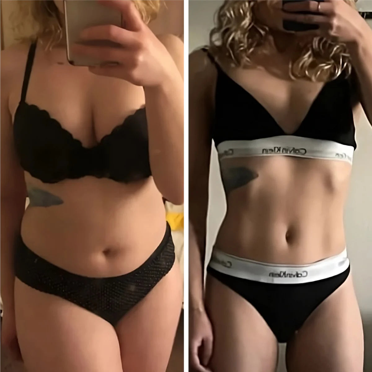 Before and after for Ashley